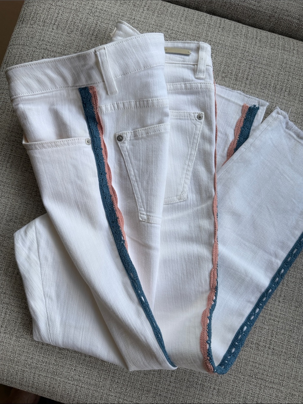 Anthropologie Pilcro Skinny White Jeans - 30 Petite